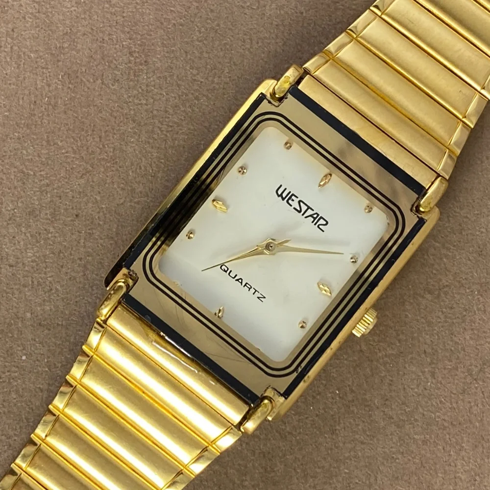 Vintage | Accessories | Vintage Swiss Westar 8k Gold Plated Mens
